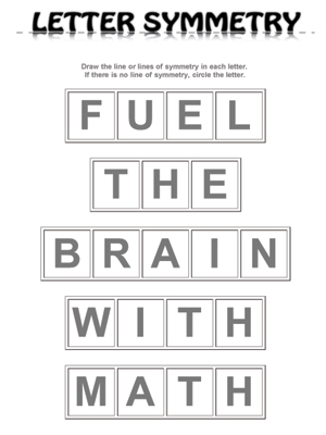 Letter Symmetry | Fuel the Brain